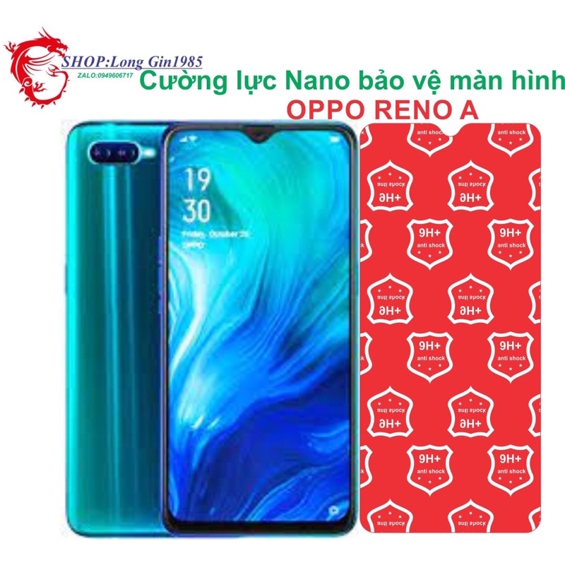 Oppo Reno A Cường lực Nano chống va đập chống trầy xước tốt