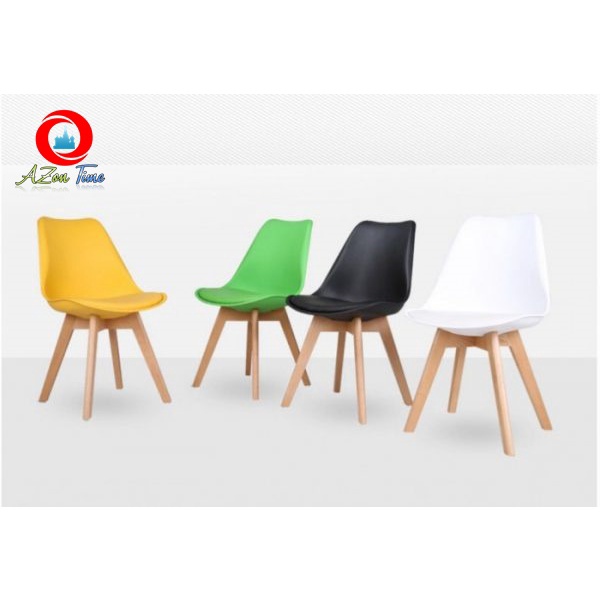 (EAMES - 02) Ghế EAMES mặt nệm (HÀNG XUẤT KHẨU 100%) Ghế sản xuất từ nhựa dẻo ABS - AZON Time