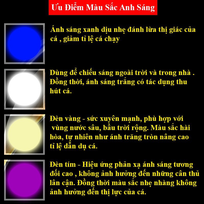 [ CAO CẤP ] Đèn soi phao câu đài cảm ứng chuyên dùng câu cá ban đêm KK-22