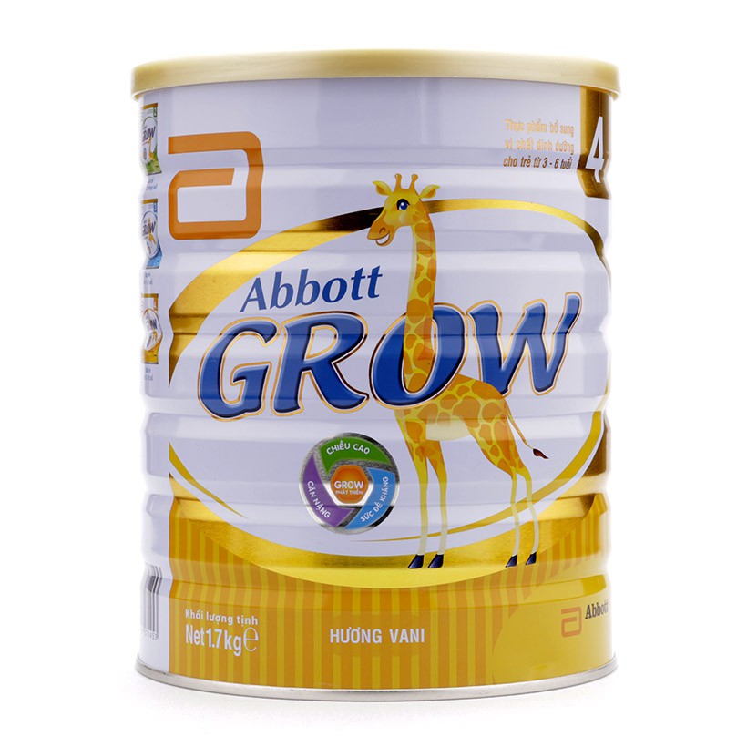 Sữa bột Abbott Grow 4 1.7kg hỗ trợ tăng chiều cao cho bé