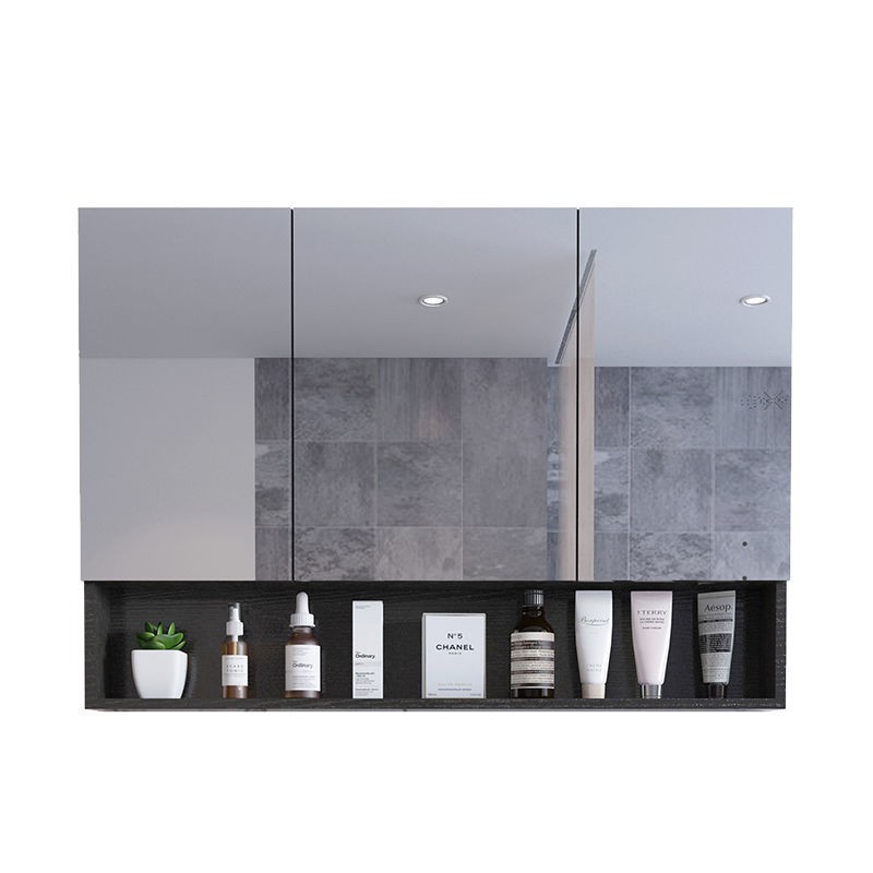 Tủ gương phòng tắm bằng gỗ cứng thông minh hiện đại tối giản treo tường kiểu Bắc Âu hộp đựng đồ với kệ < | BigBuy360 - bigbuy360.vn