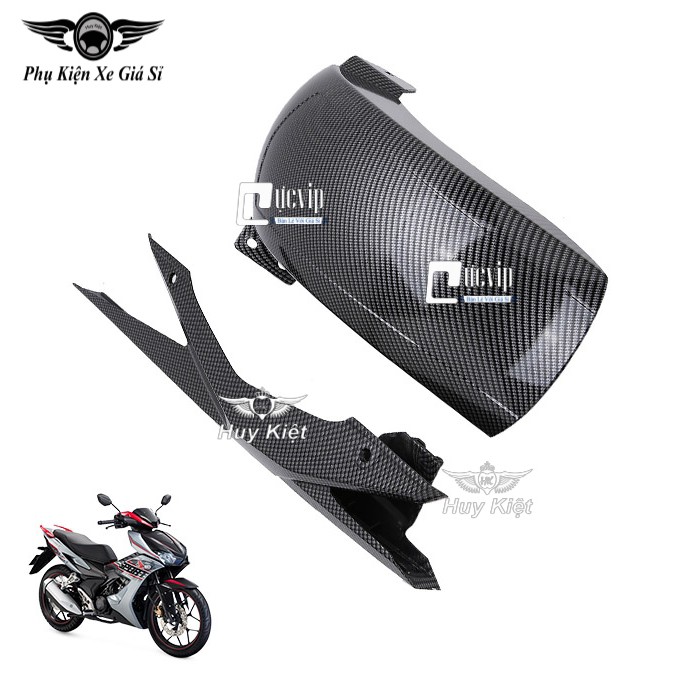 (1791) - Dè Catte Chắn Bùn Cho Xe Honda Winner X, Winner 150 Mẫu Carbon Bánh Lớn Đẳng Cấp