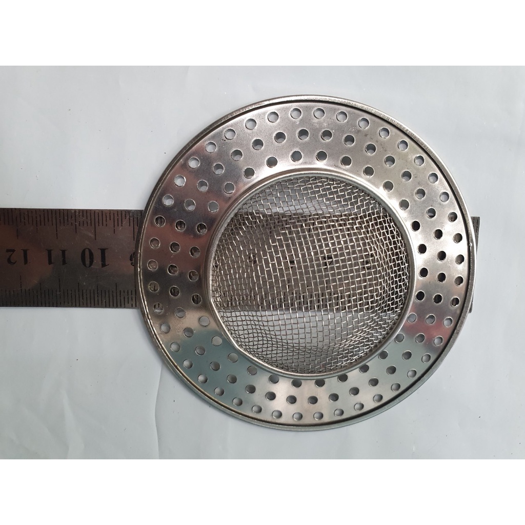 Lưới lọc rác bằng inox 9cm chống tắc nghẽn cho công thoát nước bồn rửa chén và nhà tắm