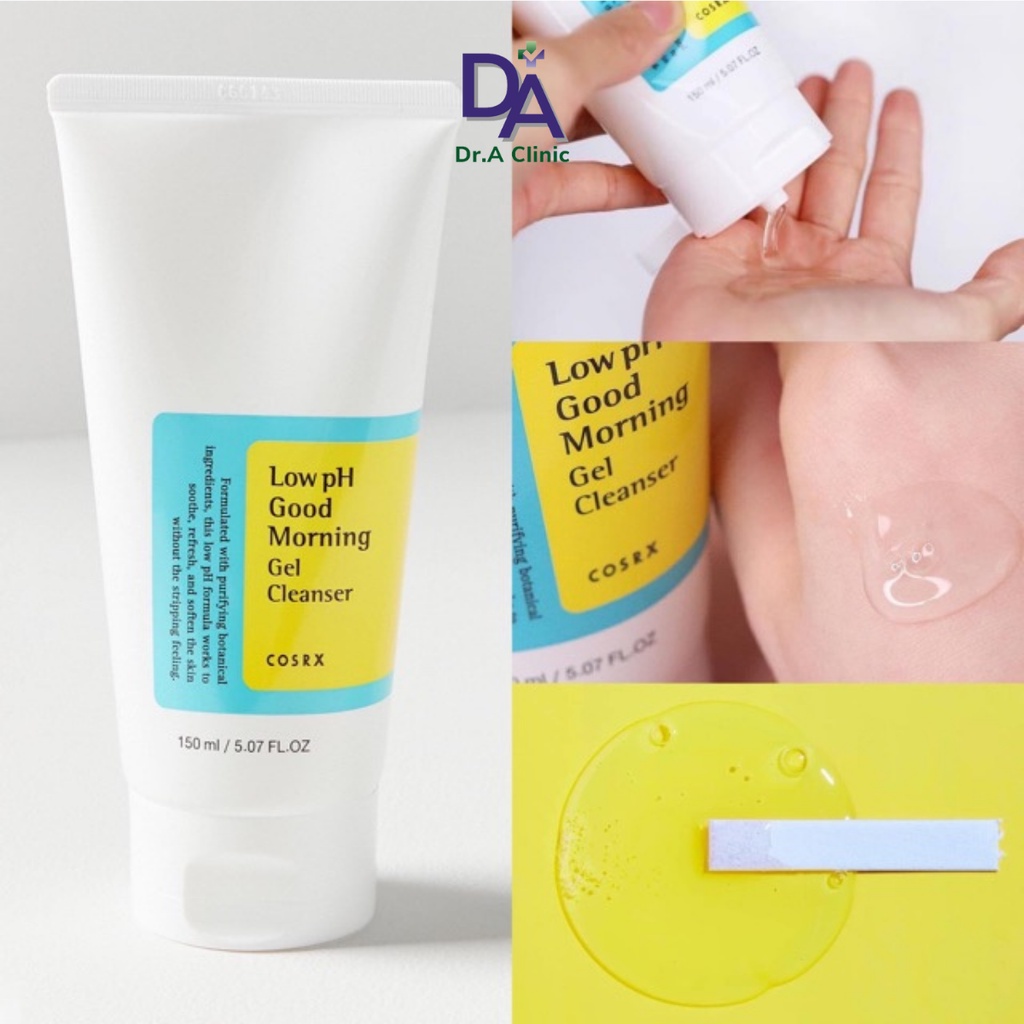 Sữa Rửa Mặt Cosrx Low Ph Good Morning Gel Cleanser Cho Da Dầu Mụn Hỗn Hợp Và Da Thường 150ml - Dr.a Clinic