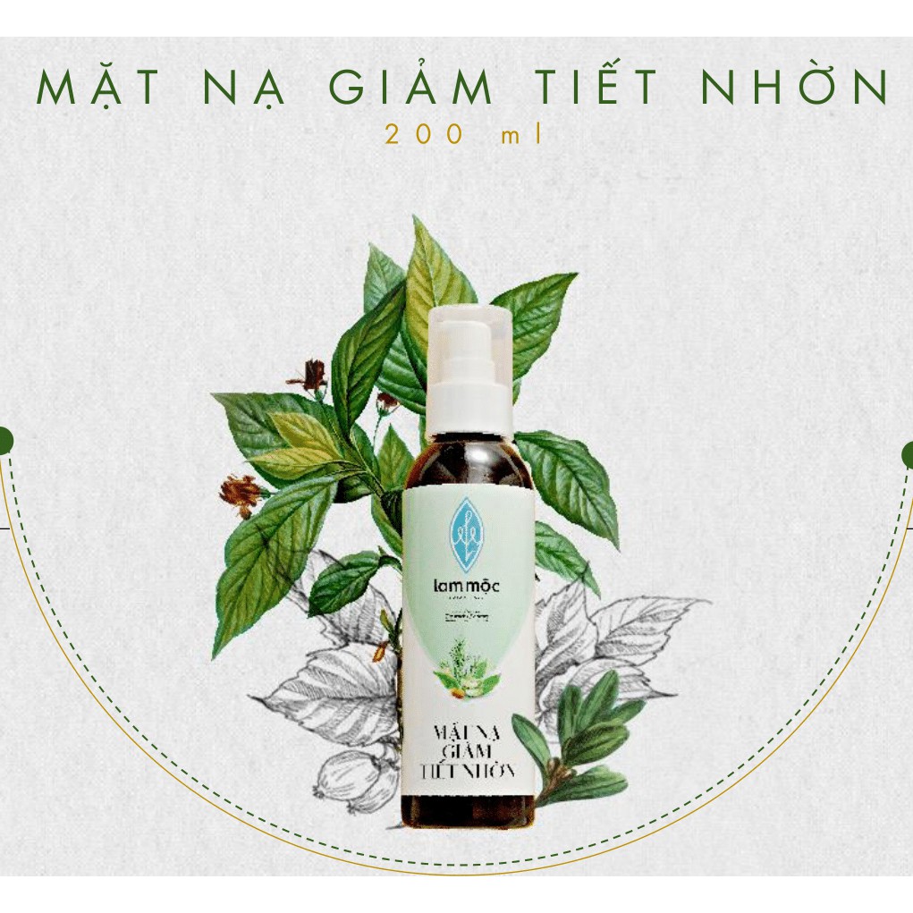 Mặt nạ giảm tiết nhờn Lam Mộc - 200ml