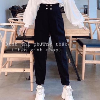 Quần baggy vải 4 khuy 656 cạp cao N85