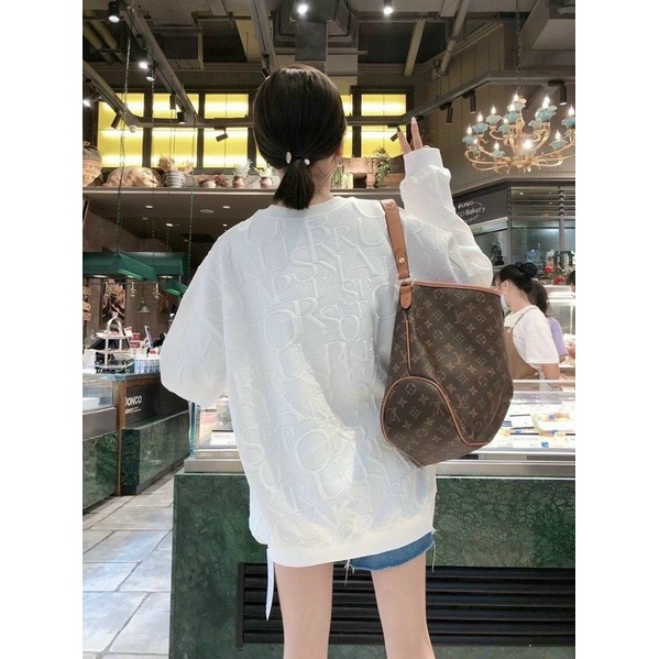 [ Hàng Chuẩn ] Áo nỉ nữ dài tay dập nổi form rộng  freesize 40kg_65kg hot hít đẹp xuất sắc ( kèm ảnh thật) | BigBuy360 - bigbuy360.vn