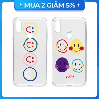 Ốp lưng Vsmart Joy 3/Joy 4/Bee 3/Star 3/Aris/....dẻo trong in hình Mặt cười