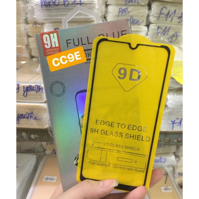 Kính cường lực 9D Xiaomi Mi CC9E Full keo màn hình siêu tốt