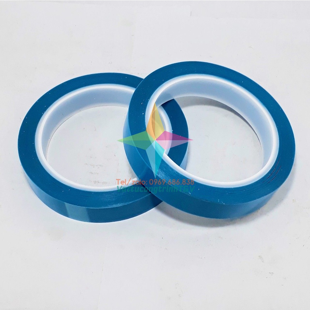 SET 2 cuộn băng dính xanh dán đồ điện tử KT: 2cm x 500cm