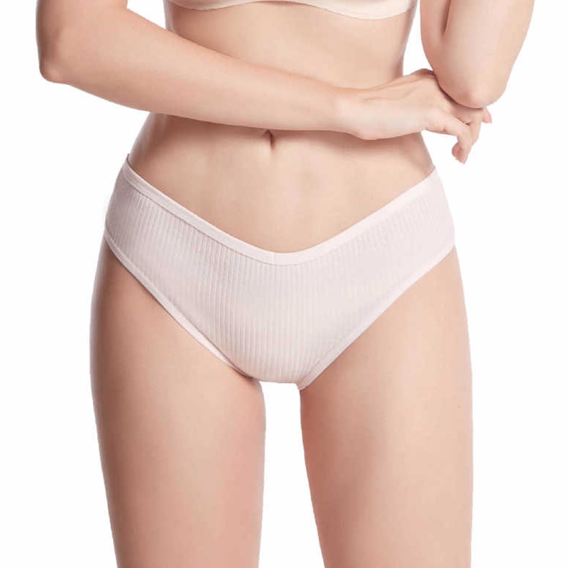 Quần Lót Cotton Lưng Thấp Họa Tiết Kẻ Sọc Cho Nữ