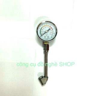 đầu bơm hơi dài 18cm có đồng hồ