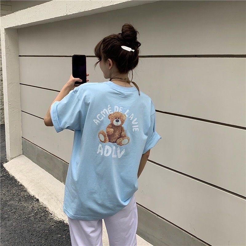 Áo phông tay lỡ form rộng, áo thun unisex nam nữ chất cotton LL032