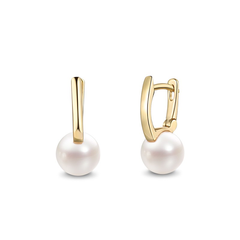 Khuyên tai bạc ý 925 mạ vàng 18k khuyên tai bấm CECY KTSW033