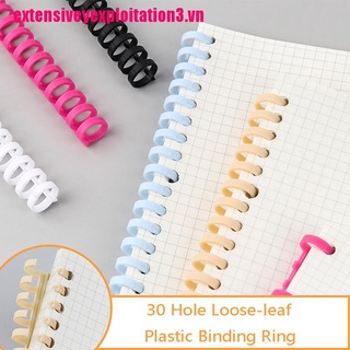 Vòng Xoắn Lò Xo 30 Lỗ Bằng Nhựa Cho A4 A5 A6