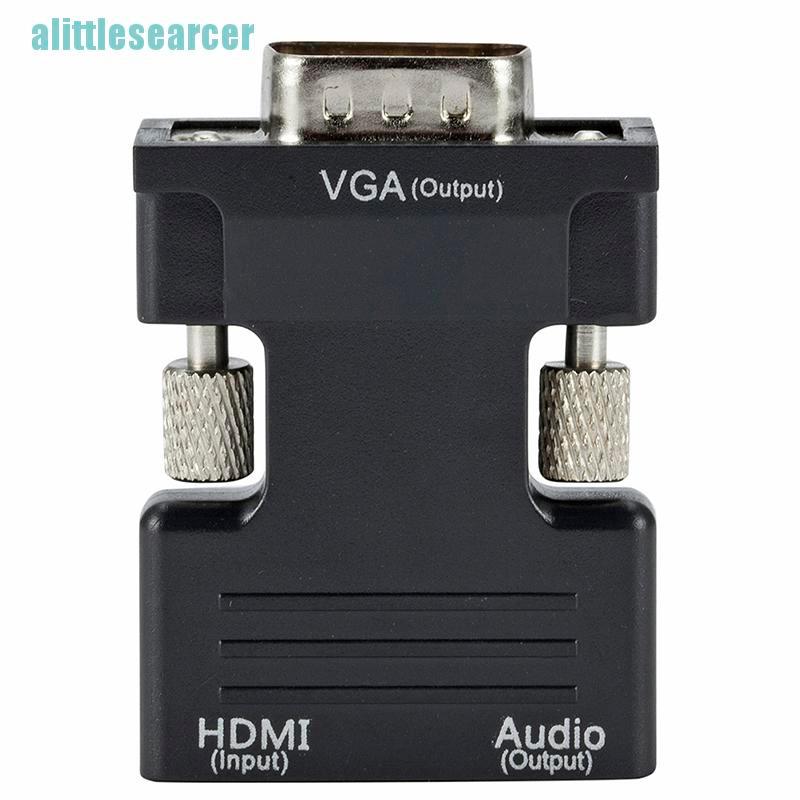 Đầu Chuyển Đổi Hdmi Cái Sang Vga Đực / Audio Hỗ Trợ Âm Thanh 1080p