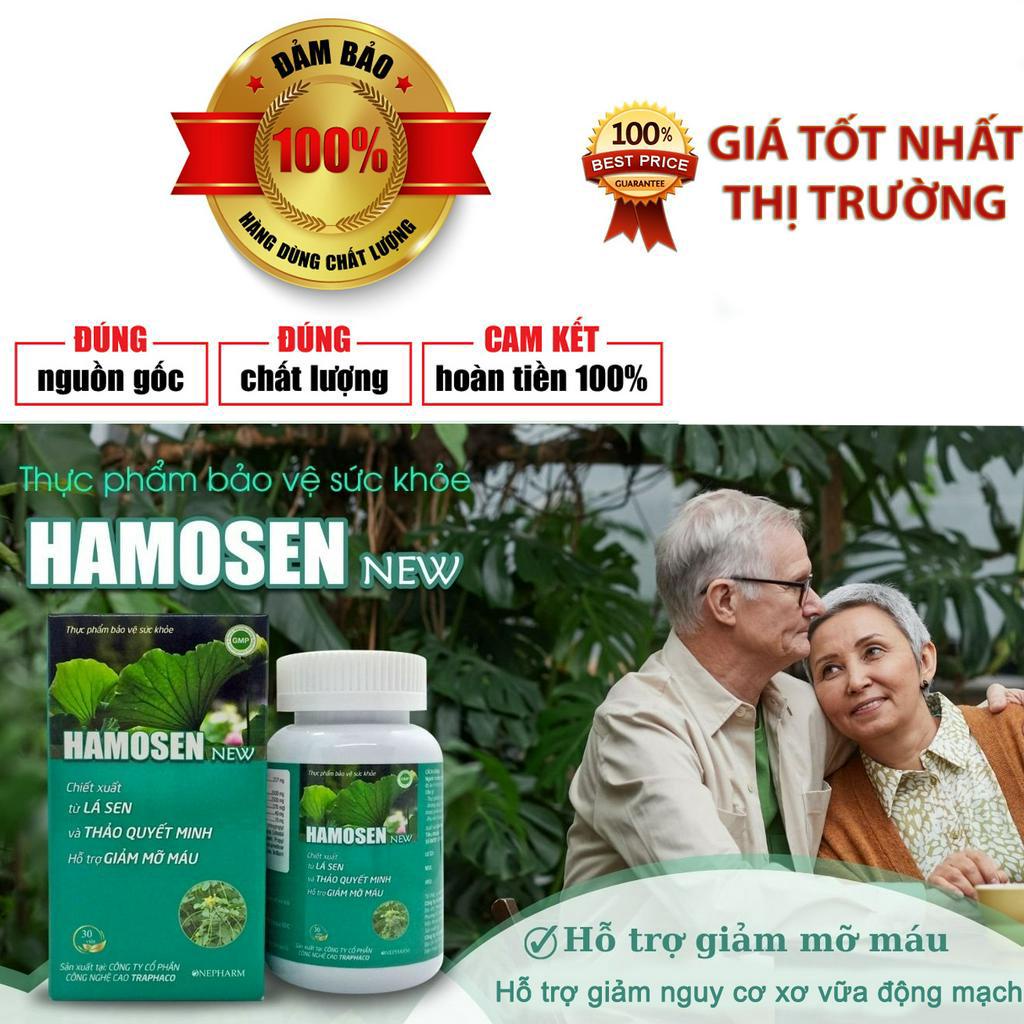 Viên uống Hamosen hỗ trợ giảm mỡ máu, gan nhiễm mỡ, giảm xơ vữa động mạch
