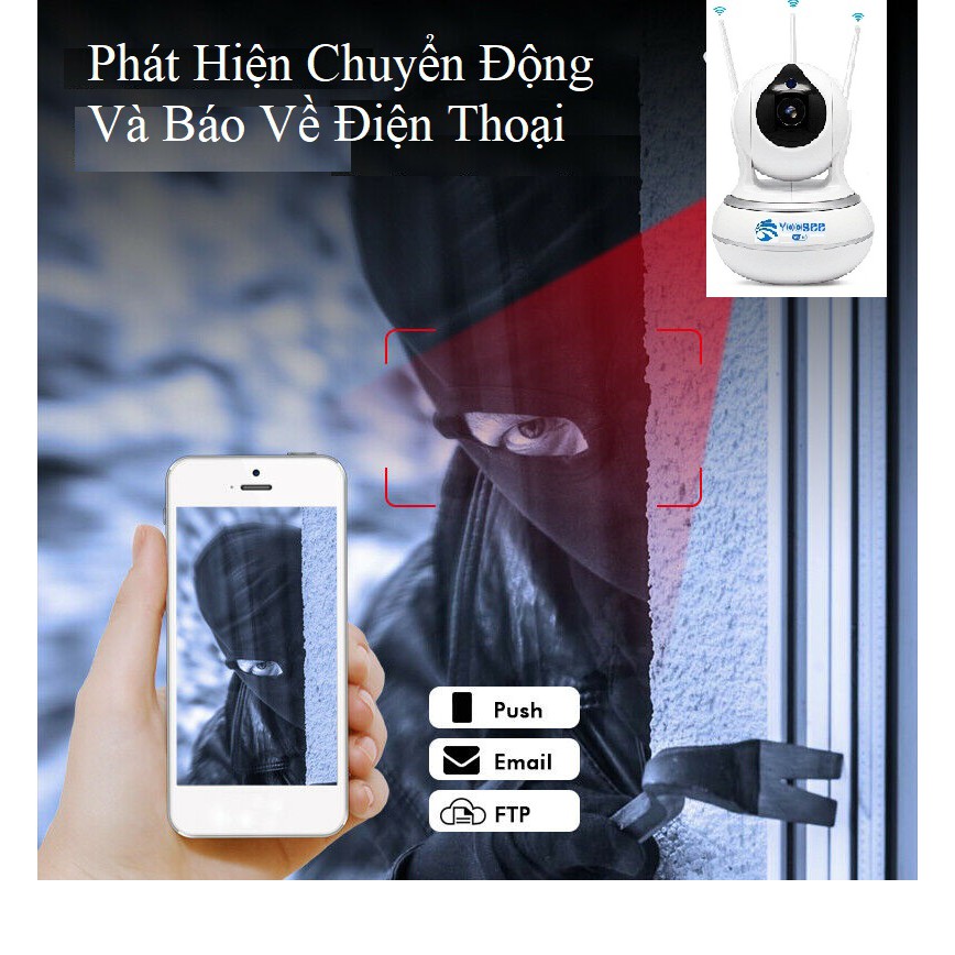 Camera Yoosee 3 Anten IP wifi - Chuẩn FullHD 1080 | WebRaoVat - webraovat.net.vn