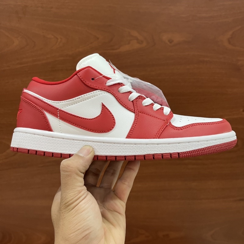 [Bản cao cấp] Giày thể thao sneaker Jordan 1 low Gym red - Fullbox kèm dây phụ