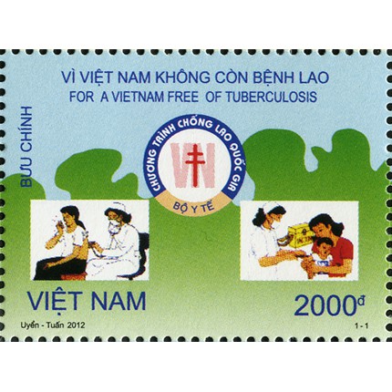 Tem sưu tập MS 1016 Tem Việt Nam Vì Việt Nam không còn bệnh Lao 2012