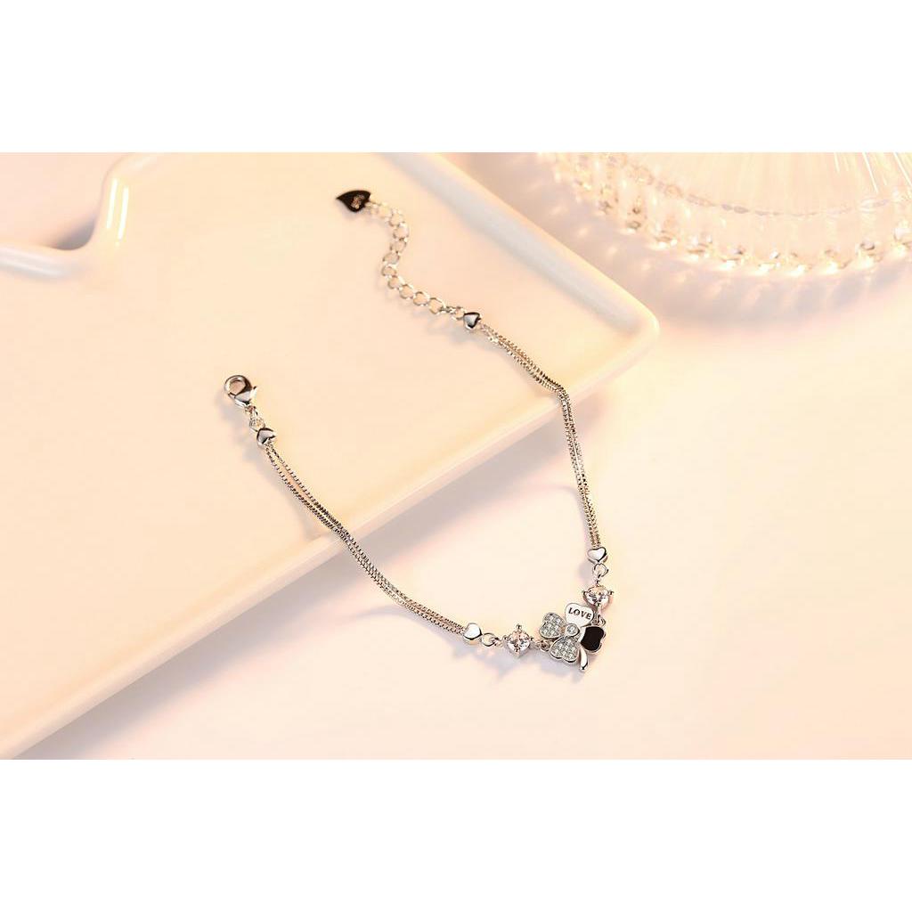 Vòng Tay Bạc 925 May Mắn Phong Cách Hàn Quốc Và Nhật Bản Cho Nữ