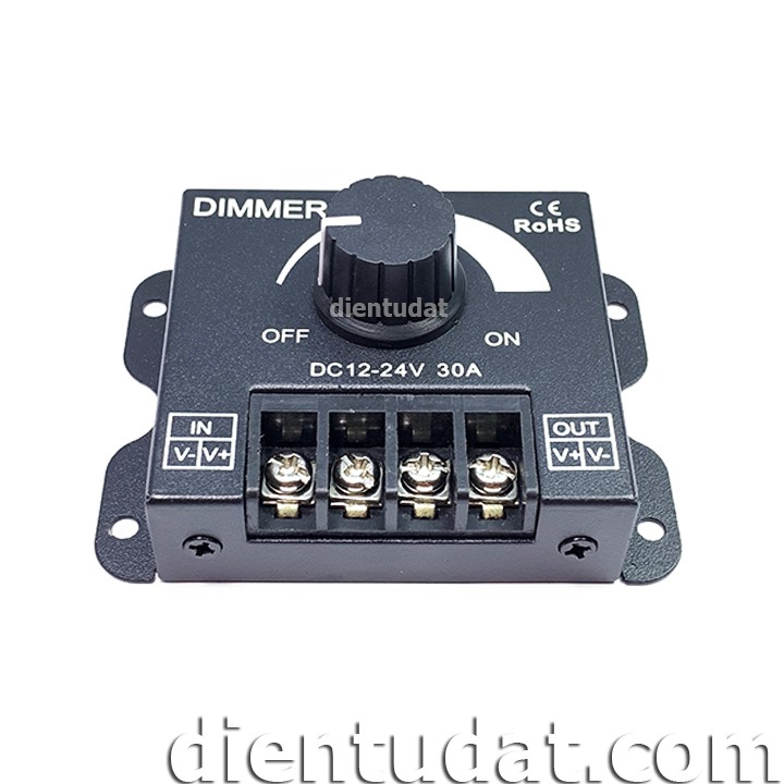 Mạch Dimmer 12V 24V Điều Chỉnh Độ Sáng Đèn 30A