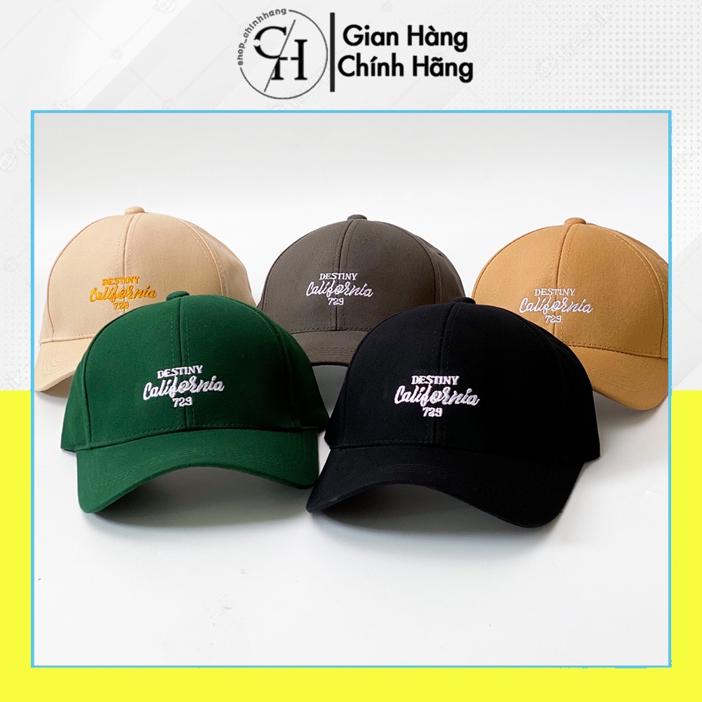 Mũ lưỡi trai thời trang nam nữ thêu chữ  California 729 phong cách nón kết đẹp AH1669