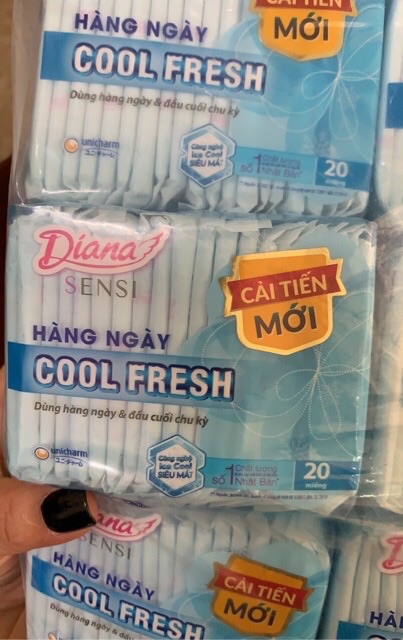 Băng Vệ Sinh Hàng Ngày Diana Cool Fresh Bịch 6 Gói