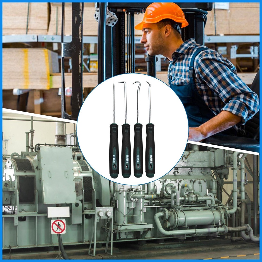 Bộ 4 Tua Vít Kéo Niêm Phong Xe Hơi Mini Kèm Móc Kéo