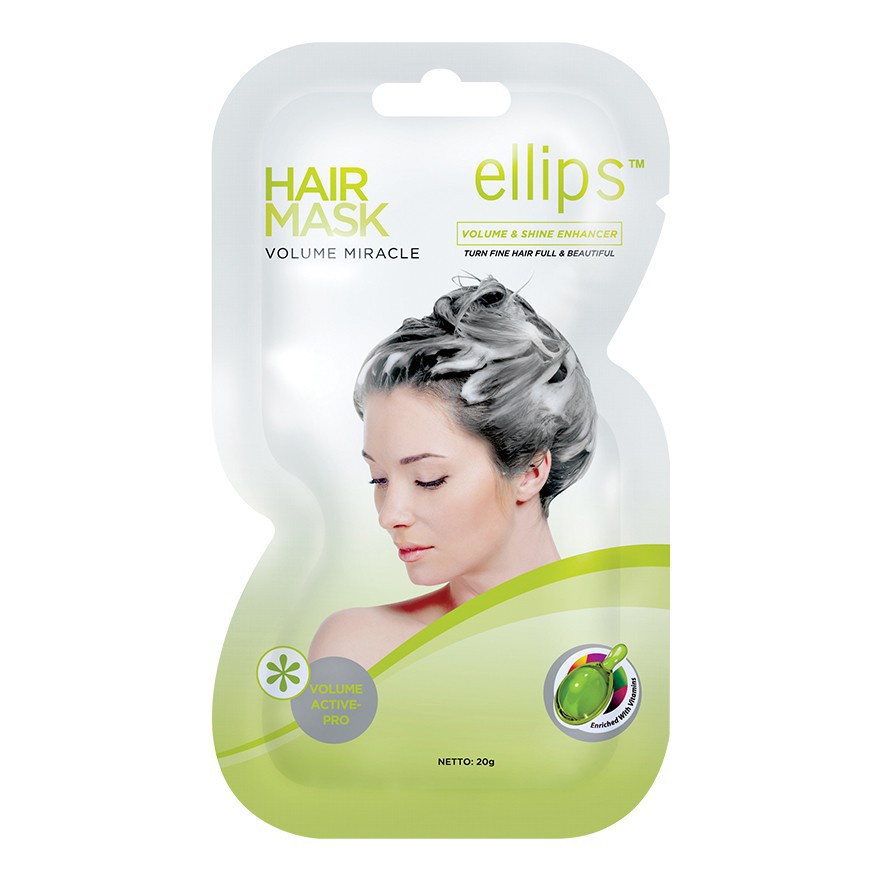Hair Mask Kem Ủ Tóc Ellips Volume Miracle Sachet cho tóc bồng bềnh quyến rũ gói 20g