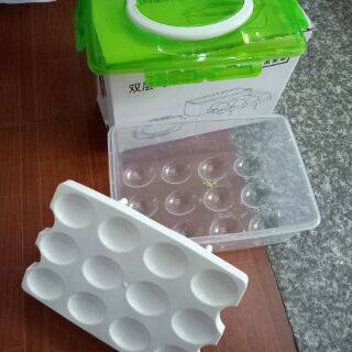 Hộp đựng trứng 2 tầng