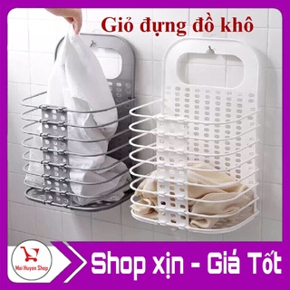 Giỏ Đựng Đồ, Quần Áo Bẩn Kế Máy Giặt Gấp Gọn Treo Tường Tiện Lợi - Rổ Treo Tường Đựng Quần Áo Đồ Dùng Sinh Hoạt