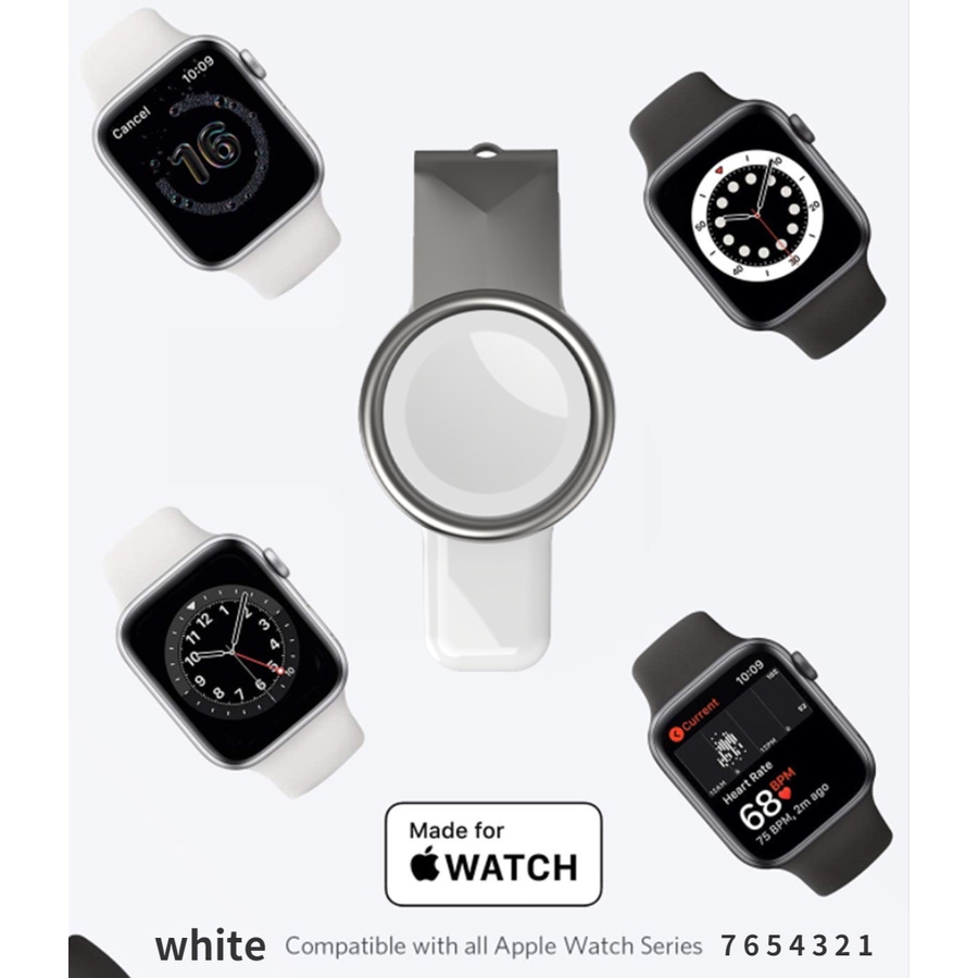 Cáp sạc HOCE 2 trong 1 thích hợp cho iWatch 7 6 5 4 3 2 1 Samsung Galaxy Watch 4 3 Classic Active1 2