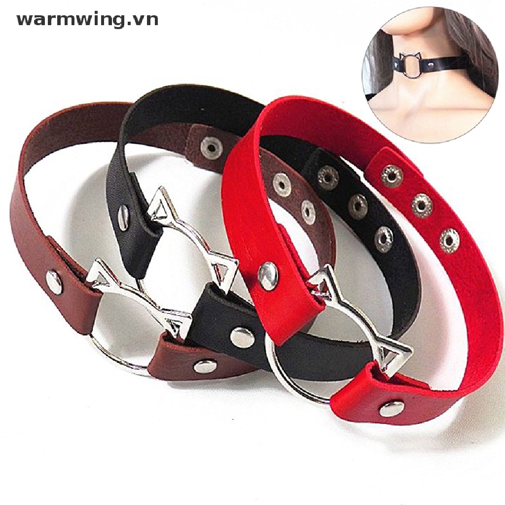 Vòng Cổ Choker Hình Mèo Khoét Rỗng Có Thể Điều Chỉnh Thời Trang Quyến Rũ Cho Nữ
