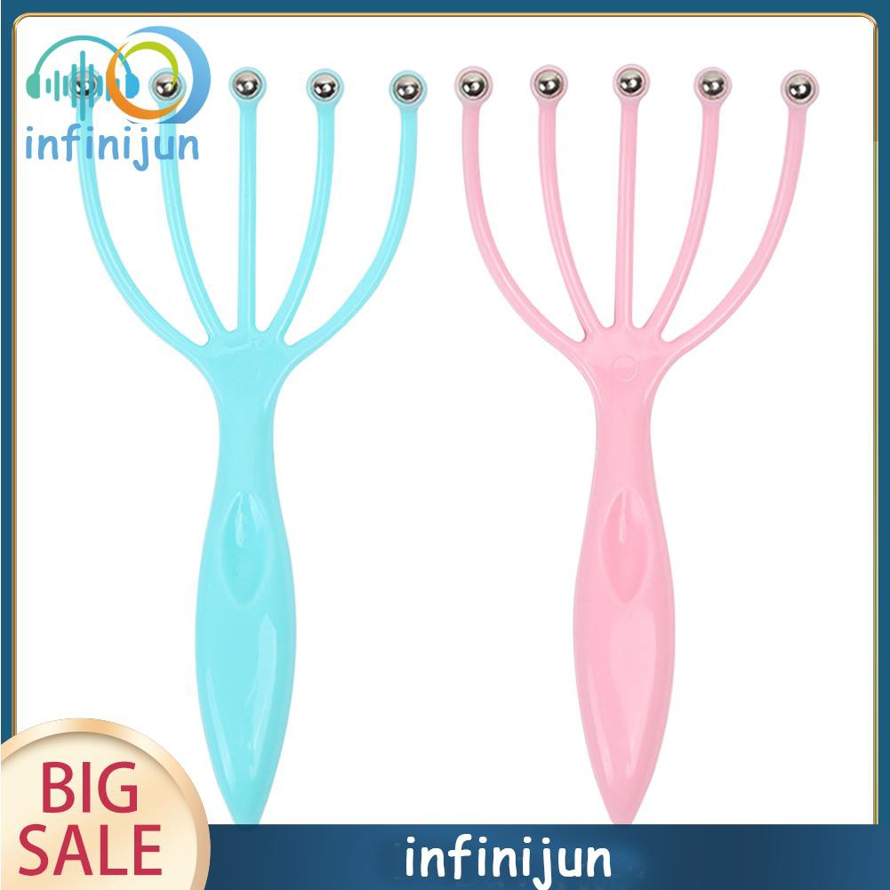 (Hàng Mới Về) Dụng Cụ Mát Xa Da Đầu Giảm Căng Thẳng Hình Bạch Tuộc