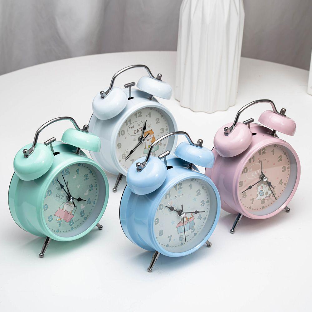 LONTIME Đồng Hồ Báo Thức Chạy Bằng Pin Không Gây Tiếng Ồn Dùng Trang Trí Nhà