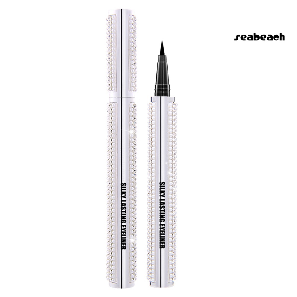Shiny Rhinestone Silky Waterproof Non Smudge Fast Drying Eyeliner Eyelash Pencil | BigBuy360 - bigbuy360.vn