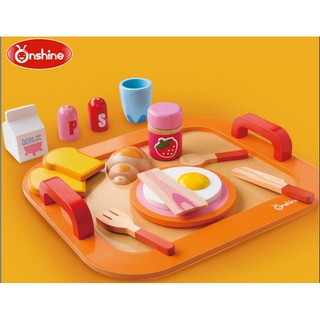 Bộ đồ chơi gỗ Onshine bữa sáng bánh mì trứng ốp la OS9980