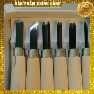 BỘ DAO KHẮC GỖ CÁN GỖ
