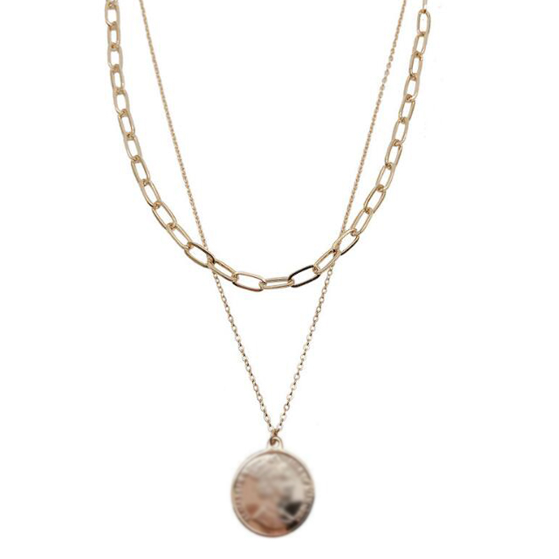 Dây Chuyền Nhiều Lớp Mặt Hình Độc Đáo Cho Nữ