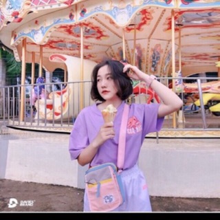 ☄️áo thun tay lỡ sea bae unisex