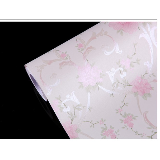 Decal giấy dán tường đóa hồng (khổ rộng 0.45m)