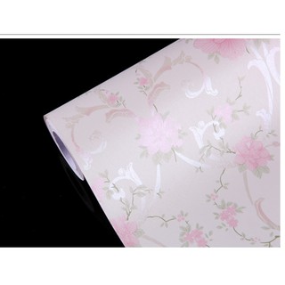 Decal giấy dán tường đóa hồng (khổ rộng 0.45m)