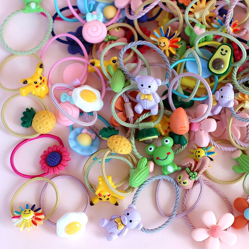 Dây Cột Tóc Dây Buộc Tóc Cute Giá Rẻ Giao Hình Ngẫu Nhiên Xinh Xắn Dễ Thương