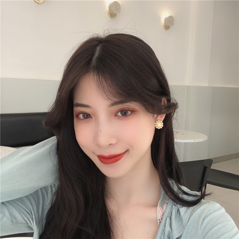 Khuyên tai kẹp không bấm lỗ chốt cố định K151 bằng hợp kim mạ vàng hình tròn dáng ngắn Leous Accesories