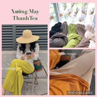 Quần ống rộng nữ, quần xếp ly ống rộng