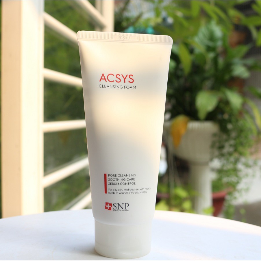 Sửa rửa mặt SNP Acsys dịu nhẹ cho da mụn và da nhạy cảm Cleansing Foam 180ml