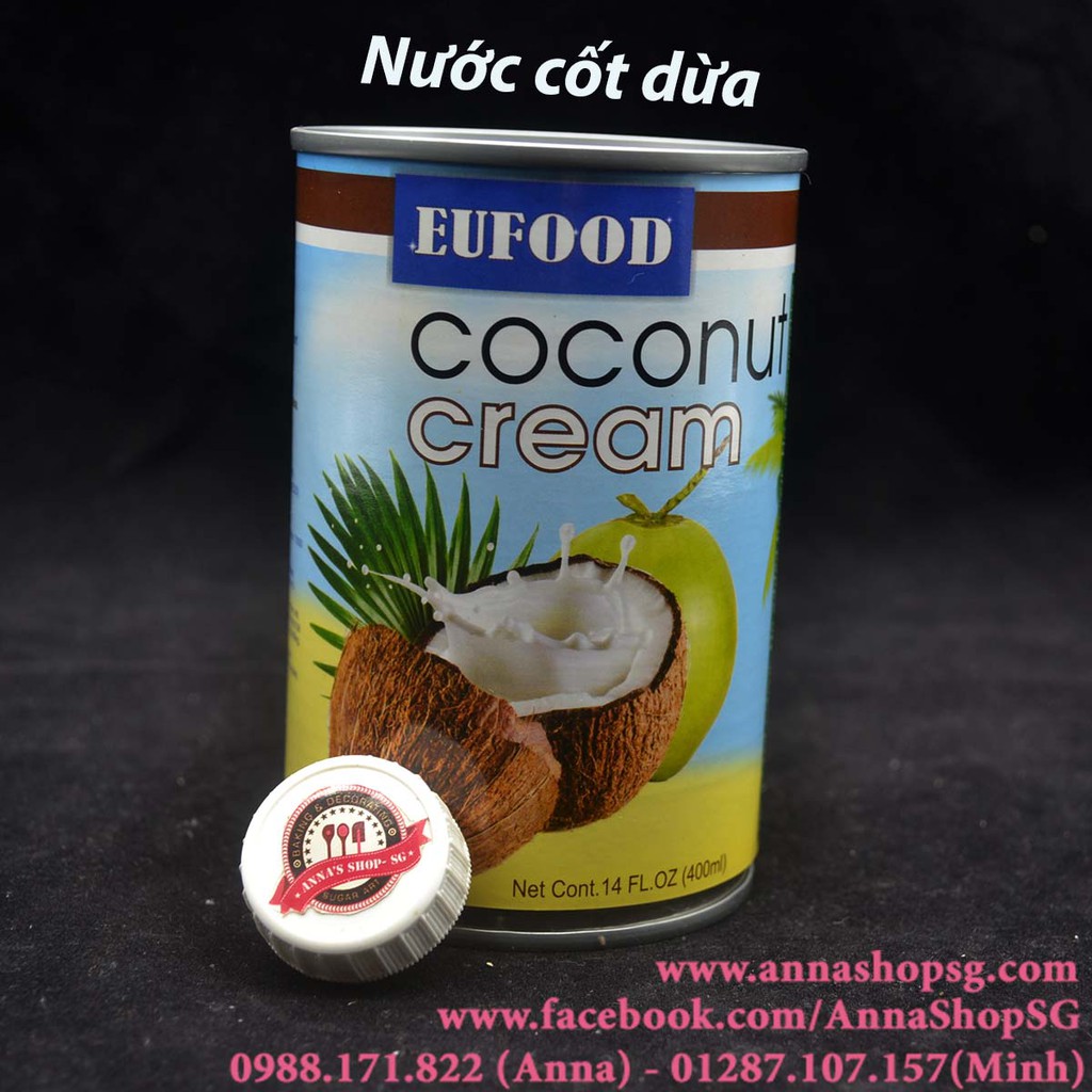 Nước Cốt dừa đậm đặc Eufood 400ml