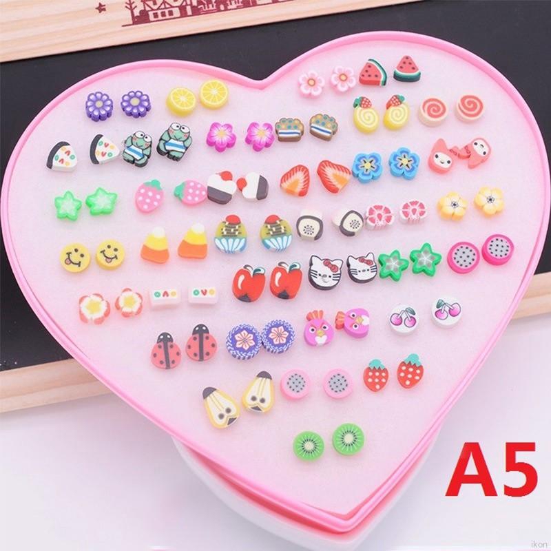Set 36 đôi bông tai nhiều kiểu xinh xắn đáng yêu cho nữ