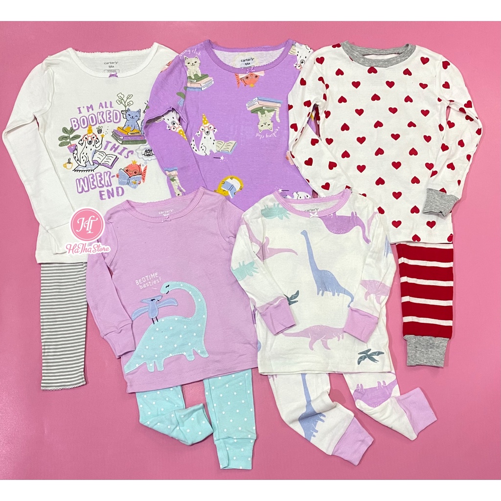 Pyjama / Đồ bộ thun dài C'4RT£R phôm ôm cho Bé Gái